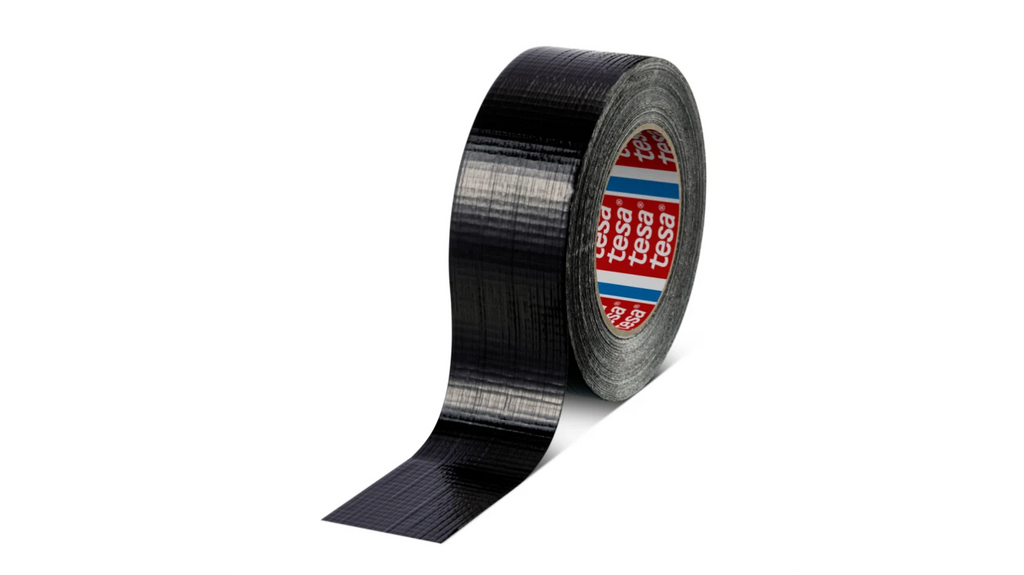 Tesa 4615 Duct Tape, 50m x 50mm, Black, PE Coated Finish