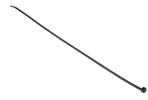 HellermannTyton Cable Tie, 390mm x 4.6 mm, Black Polyamide 6.6 (PA66), Pk-100