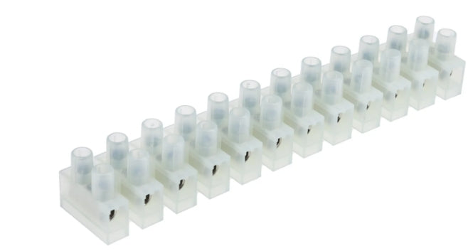 RS PRO Non-Fused Terminal Block, 12-Way, 41A, 4 mm² Wire, Screw Down Termination