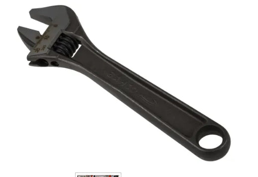 Bahco Adjustable Spanner, 155 mm Overall, 20mm Jaw Capacity, Metal Handle