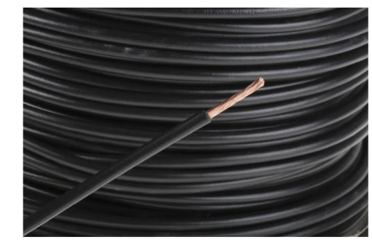 RS PRO Black 2.5 mm² Hook Up Wire, 50/0.25 mm, 100m