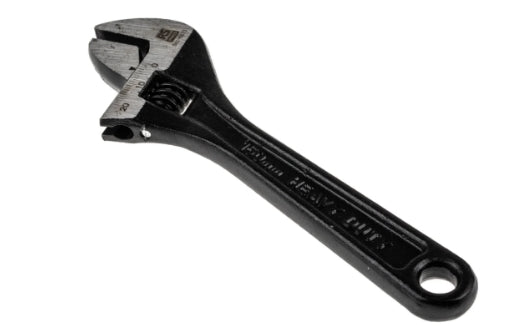 RS PRO Adjustable Spanner, 152.4 mm Overall, 20mm Jaw Capacity, Metal Handle