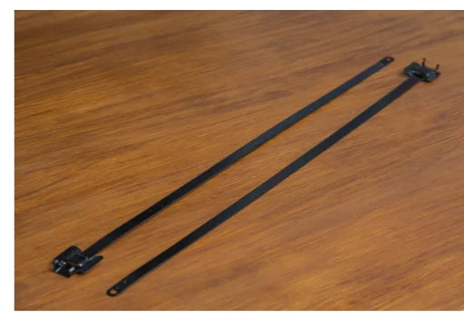 RS PRO Cable Tie, Releasable, 450mm x 10 mm, Metallic 316 Stainless Steel, Pk-100