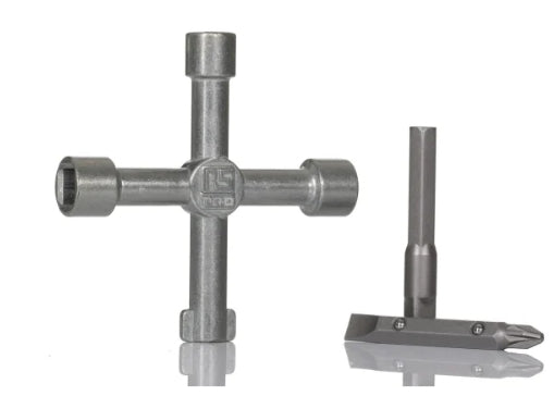 RS PRO Zinc Alloy 5-way Control Cabinet Key