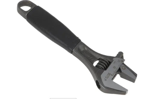 Bahco Adjustable Spanner, 158 mm Overall, 21mm Jaw Capacity, Plastic Handle