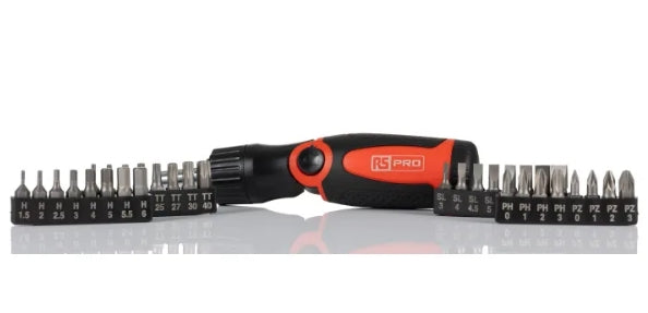 RS PRO 46-Piece Imperial, Metric 1/4 in Standard Socket/Bit Set with Ratchet