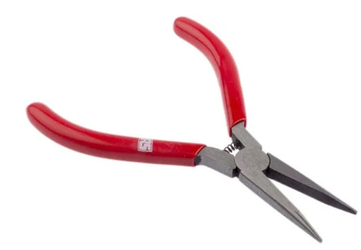 RS PRO Long Nose Pliers, 120 mm Overall, Straight Tip