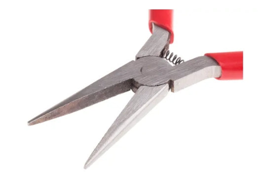 RS PRO Long Nose Pliers, 120 mm Overall, Straight Tip
