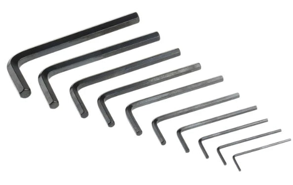 RS PRO 10 piece L Shape Imperial Hex Key Set, 1/16 → 5/16"