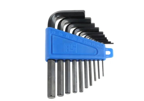 RS PRO 10 piece L Shape Imperial Hex Key Set, 1/16 → 5/16"
