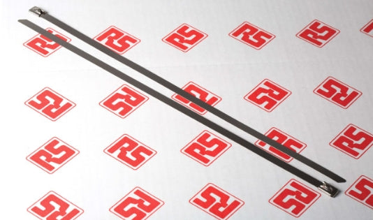 RS PRO Cable Tie, Roller Ball, 360mm x 7.9 mm, Metallic 316 Stainless Steel, Pk-100