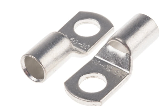 RS PRO Uninsulated Ring Terminal, M10.5 (3/8) Stud Size to 50mm² Wire Size