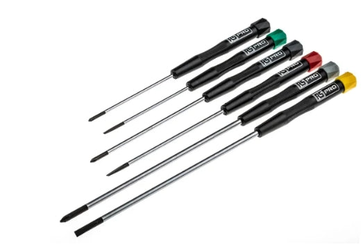 RS PRO Pozidriv; Slotted Precision Screwdriver Set, 6-Piece