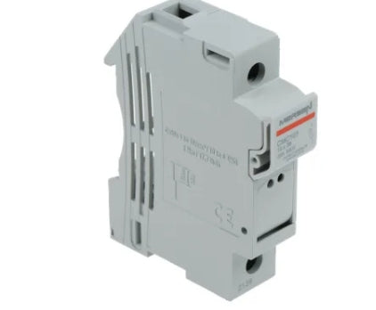 Mersen 32A Rail Mount Fuse Holder for 10 x 38mm Fuse, 1P, 690V ac