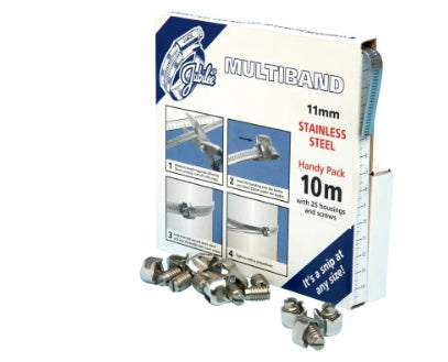 Jubilee 25 Piece Stainless Steel Banding Handy Pack Banding Kit, 9.5 → 12mm and 35 → 50mm Inside Diameter