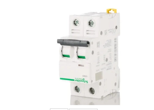 Schneider Electric Acti 9 iC60H MCB, 2P, 32A Curve C, 440V AC, 100 → 133V DC, 10 kA Breaking Capacity