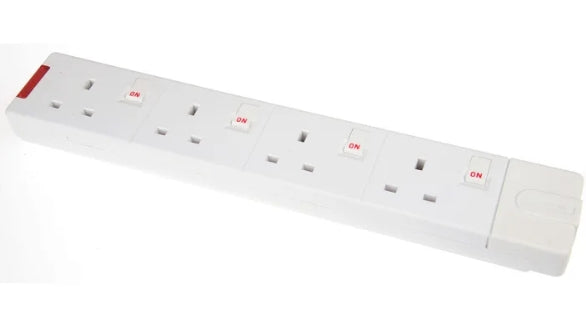 RS PRO 4 Socket Type G - British Trailing Socket