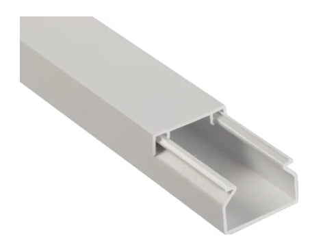 Schneider Electric SA White Mini Trunking Self-Adhesive - Closed Slot, W25 mm x D16mm, L3m, uPVC