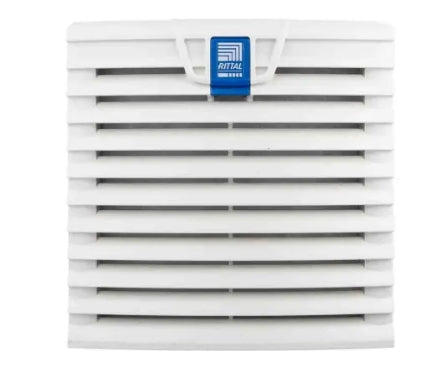 Rittal 3239 Series Filter Fan, 24 V dc, dc Operation, 100m³/h Filtered, 105m³/h Unimpeded, IP54, 204 x 204mm