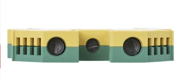 Weidmuller 2-Way WPE 10 Earth Terminal Block, 10mm², 16 → 6 AWG Wire, Screw Down, Wemid Housing, ATEX