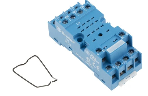 Finder 94 14 Pin 250V ac DIN Rail, Panel Mount Relay Socket, for use with 55.34 Series Relay