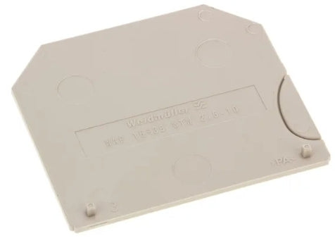 Weidmuller W Series End Cover for Use with DIN Rail Terminal Blocks, ATEX