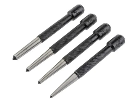Eclipse 4-Piece Punch Set, Centre Punch, 1/4 → 1/8 in Shank