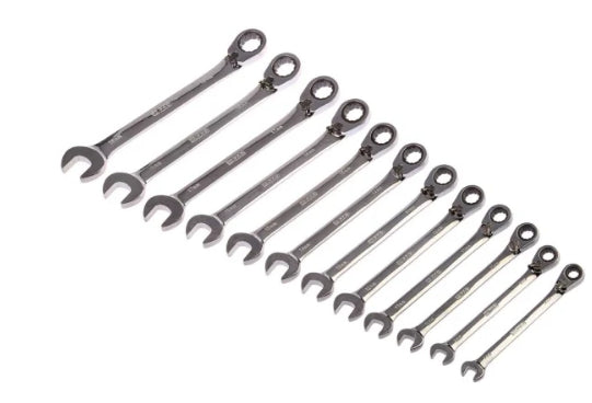 RS PRO 12-Piece Spanner Set, 8 → 19 mm, 8 → 19 mm, Chrome Vanadium Steel