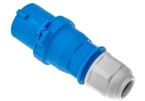 Bals IP44 Blue Cable Mount 2P + E Industrial Power Plug, Rated At 16A, 230 V