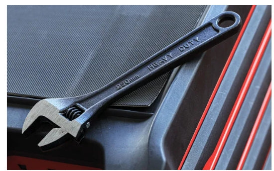 RS PRO Adjustable Spanner, 254 mm Overall, 30mm Jaw Capacity, Metal Handle