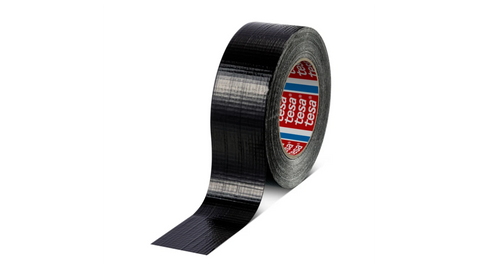 Tesa 4615 Duct Tape, 50m x 50mm, Black, PE Coated Finish