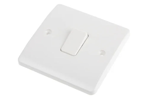 MK Electric Rocker Light Switch, 1 Way, 1 Gang, K48