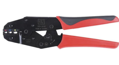 RS PRO Hand Ratcheting Crimp Tool for Insulated Spade Connectors, 0,75 → 6mm² Wire