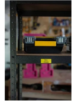 Brother Black on White Label Printer Tape, 8 m Length, 24 mm Width