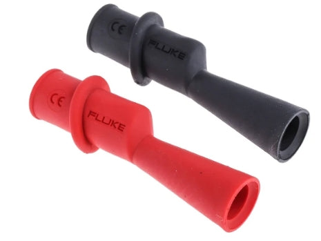Fluke Crocodile Clip Alligator Clip Connection, Nickel-Plated Steel Contact, 10A, Black, Red