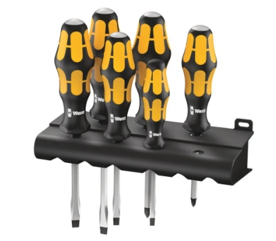 Wera Pozidriv; Slotted Screwdriver Set, 6-Piece