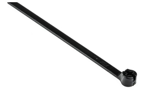 Thomas & Betts Cable Ties, Weather Resistant, 360.68mm x 4.83 mm, Black Nylon, Pk-100