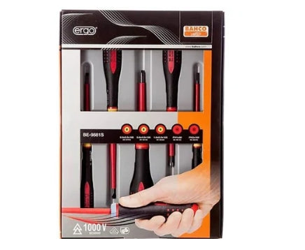 Bahco Phillips; Slotted Insulated Screwdriver Set, 5-Piece