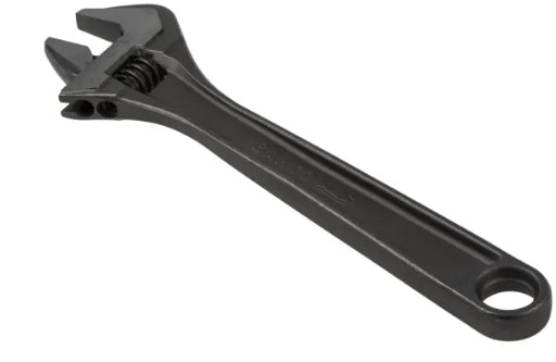 Bahco Adjustable Spanner, 255 mm Overall, 30mm Jaw Capacity, Metal Handle