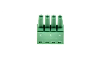 Phoenix Contact 3.81mm Pitch 4 Way Pluggable Terminal Block, Plug, Cable Mount, Screw Termination