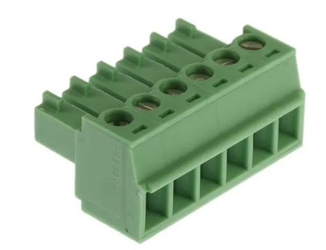 Phoenix Contact 3.81mm Pitch 6 Way Pluggable Terminal Block, Plug, Cable Mount, Screw Termination