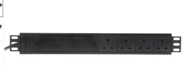 Type G - British 4 Gang Power Distribution Unit, 3m Cable, 13A, 250 V ac
