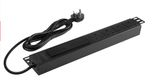 Type G - British 4 Gang Power Distribution Unit, 3m Cable, 13A, 250 V ac