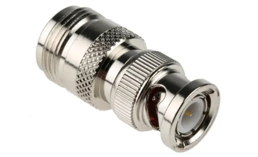 Straight 50Ω RF Adapter BNC Plug to Type N Socket