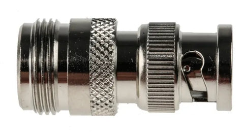 Straight 50Ω RF Adapter BNC Plug to Type N Socket