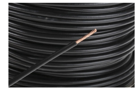RS PRO Black 2.5 mm² Hook Up Wire, 50/0.25 mm, 100m