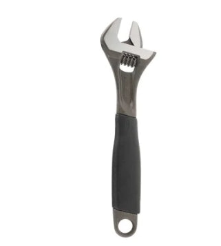 Bahco Adjustable Spanner, 257 mm Overall, 31mm Jaw Capacity, Plastic Handle