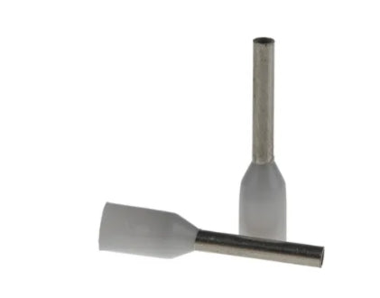 Schneider Electric, DZ5CE Insulated Crimp Bootlace Ferrule, 8.2mm Pin Length, 1.4mm Pin Diameter, 0.5mm² Wire Size,