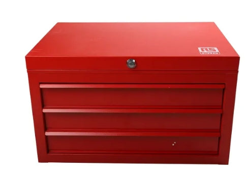 RS PRO 3 drawer Steel Tool Chest, 365mm x 620mm x 440mm