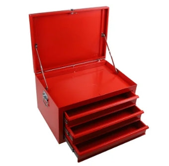 RS PRO 3 drawer Steel Tool Chest, 365mm x 620mm x 440mm